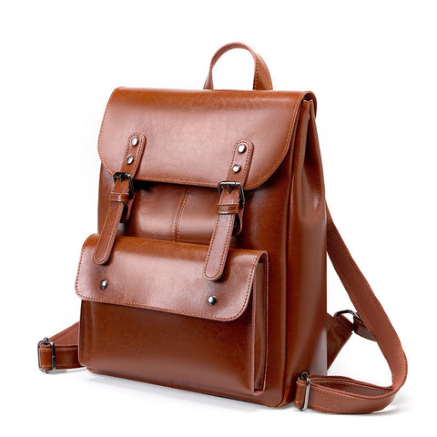 Leather Backpack Women&
