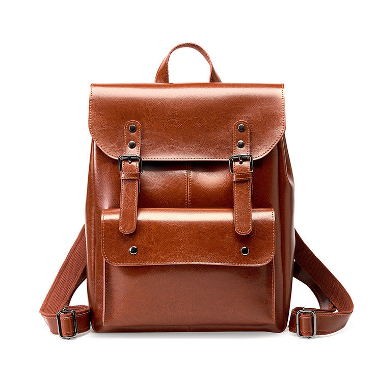 Leather Backpack Women&