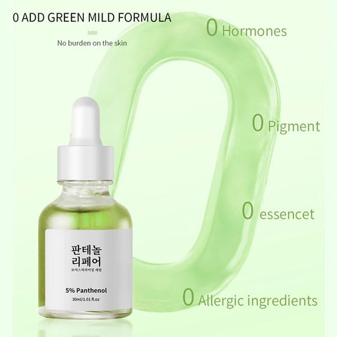 Korean 5% Panthenol Calming Serum Green Tea Essence Soothing Moisturizing For Sensitive Acne Prone Daily SkinCare Beauty Product
