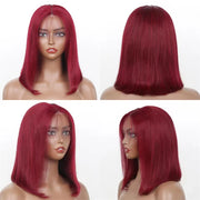 Straight Highlight Glueless Wigs Human Hair Ready To Wear 6X4 Lace Frontal Honey Blonde Short Bob Brazilian Human Hair Wig