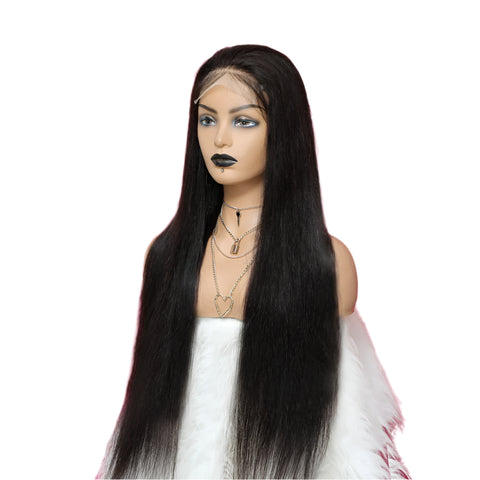 Tuneful 13x6 Lace Frontal Human Hair Wigs Straight 30 Inch Pre Plucked HD Lace Front Human Hair Wigs Glueless Wigs Ready To Wear