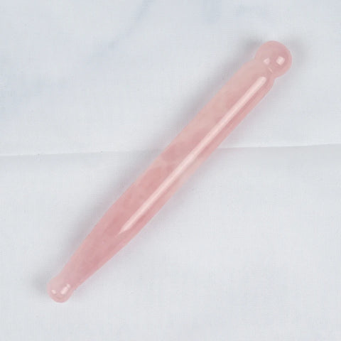 Eye Massage Pen Natural Rose Quartz Stone Acupuncture Wand Face Gua Sha Tool Skin Lifting Care Massager Health Beauty Product