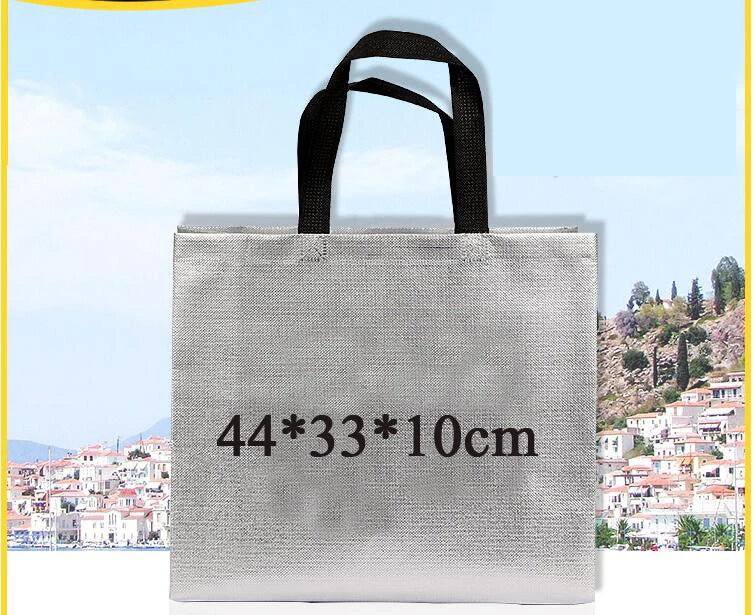 200pcs Custom Logo bags Gold shopping tote bags with logo Non woven bags Silvery clothes bags Shoes bags Three size