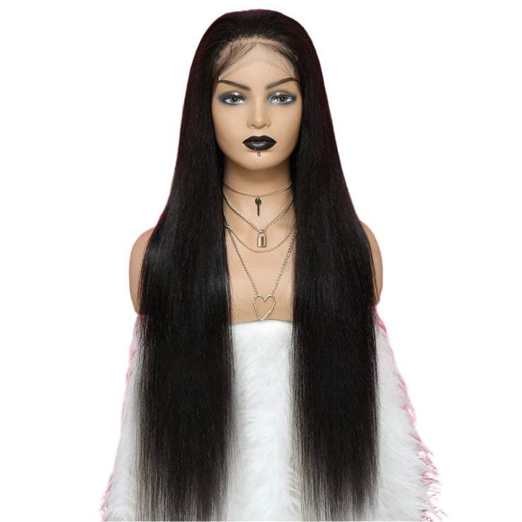 Tuneful 13x6 Lace Frontal Human Hair Wigs Straight 30 Inch Pre Plucked HD Lace Front Human Hair Wigs Glueless Wigs Ready To Wear