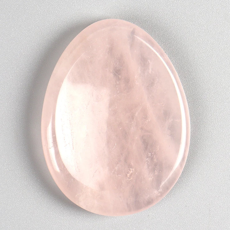Face Gua Sha Tool Worry Thumb Stone Palm Gemstone Rose Quartz Hand Massage Skin Care Body Natural Crystal Mineral Beauty Product