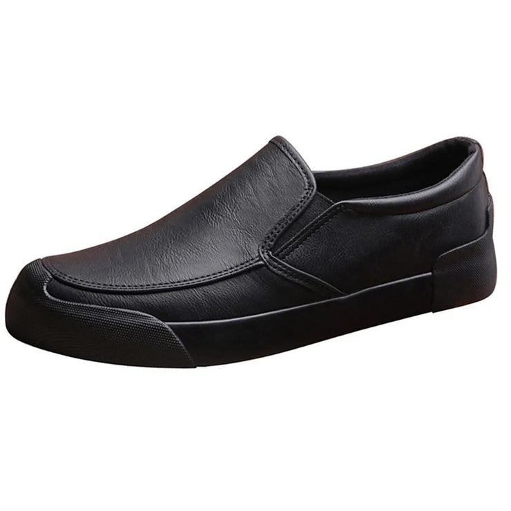 Fashion Leather Men Shoes Casual Flat Men Shoes Waterproof Breathable Loafers Men High Quality Moccasins Comfortable Hot Sale