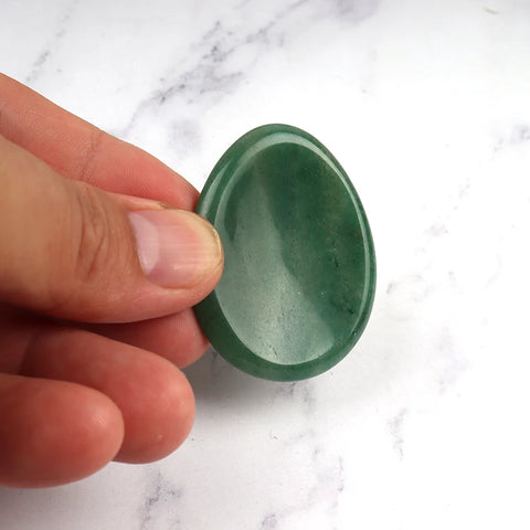 Face Gua Sha Tool Worry Thumb Stone Palm Gemstone Rose Quartz Hand Massage Skin Care Body Natural Crystal Mineral Beauty Product
