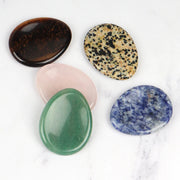Face Gua Sha Tool Worry Thumb Stone Palm Gemstone Rose Quartz Hand Massage Skin Care Body Natural Crystal Mineral Beauty Product
