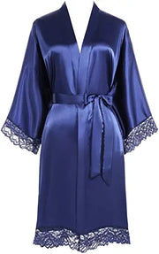 Women Sexy Imitation Ice Silk Sleepwear Ladies Sleepwear Hot Sale Half Sleeve Nightgowns Sleepwear Nightdresses
