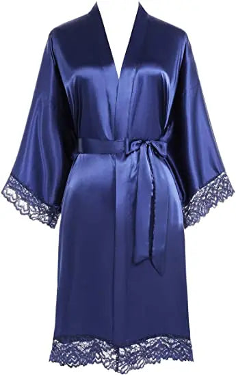 Women Sexy Imitation Ice Silk Sleepwear Ladies Sleepwear Hot Sale Half Sleeve Nightgowns Sleepwear Nightdresses