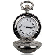 Fashion Movie Theme Flower Pattern Pocket Watch Women Children Pendant Necklace Jewelry Watches Gift
