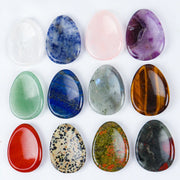 Face Gua Sha Tool Worry Thumb Stone Palm Gemstone Rose Quartz Hand Massage Skin Care Body Natural Crystal Mineral Beauty Product