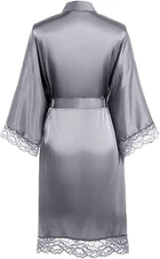 Women Sexy Imitation Ice Silk Sleepwear Ladies Sleepwear Hot Sale Half Sleeve Nightgowns Sleepwear Nightdresses