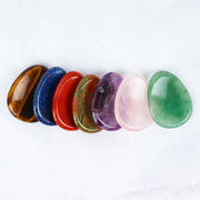 Face Gua Sha Tool Worry Thumb Stone Palm Gemstone Rose Quartz Hand Massage Skin Care Body Natural Crystal Mineral Beauty Product