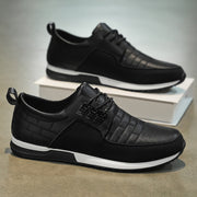 Spring New Trendy Shoes Casual Leather Shoes Men's Wear-resistant Non-slip
