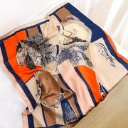 Female Hood Fashionable Silky Satin Wrapped Breathable