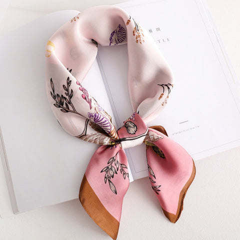Female Hood Fashionable Silky Satin Wrapped Breathable