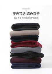 Sweatwear Men's Sweater Warm Long Sleeve Pullover Coats Solid Color Turtleneck Men Clothing