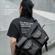 Fashion Casual Men Roll Top Shoulder Messenger Bag Large Size Outdoor Cycling Crossbody Side Bags Male Urban Trend Daypack