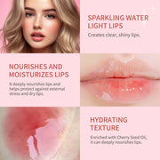 W1 Piece 8.3ml Moisturizing and Volumizing Lip Gloss Oil, Hydrating Lip Glow Oil, Lip Care Beauty Product, Tinted Lip Oil