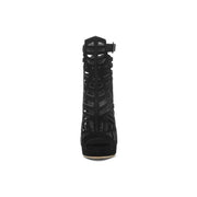 Women's Boots summer Fish mouth Open toe Hollow zipper Metal Decoration  High heel Women's shoe plus size 29-52 high11cm