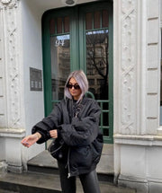 Women's Clothing 2025 Winter Street Fashion Loose Baseball Jacket Loose Jacket Cotton Coat Female Coat Winter Jacket Women