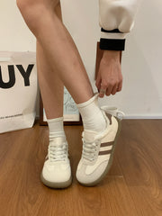 Women's Shoes Autumn New Fashion Casual Shoes College Style Wide Toe Soft Comfortable Flat Shoes Outdoor Casual Sports Shoes2024