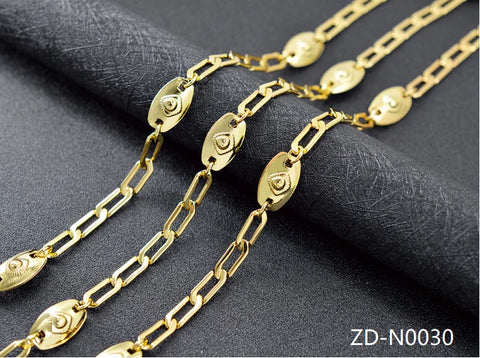ZEA Dear Jewelry Bohemia Jewelry Link Chain Necklace For Women High Quality Copper Jewelry For Engagement Dubai Jewelry Findings