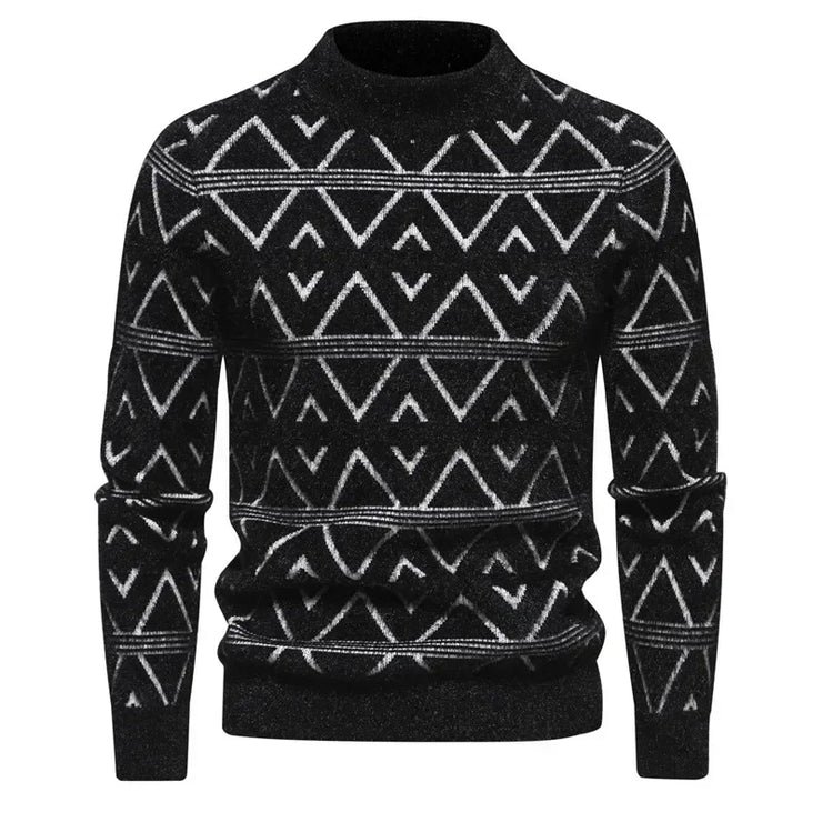 New Imitation Mink Sweater Soft and Comfortable  Fashion Warm Knit Sweater  Men Clothing