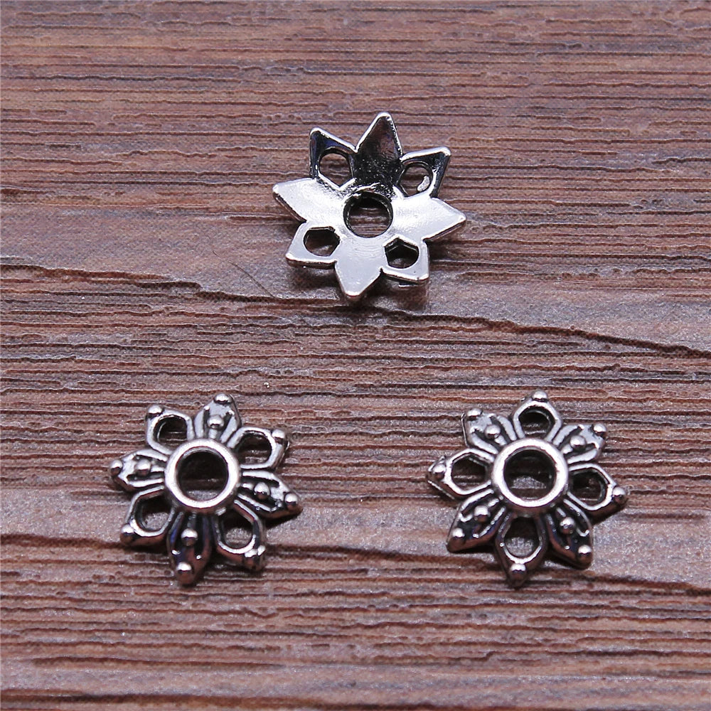 50pcs 9x9mm Bead Caps For Jewelry Making DIY Jewelry Accessories Beads Caps Jewelry Finding