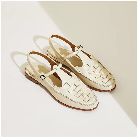 Vintage Elegant Women Shoe 2022 Summer New Woven Temperament Sandals Women Roman Single Shoe Fisherman Women Shoe Mujer Sapato