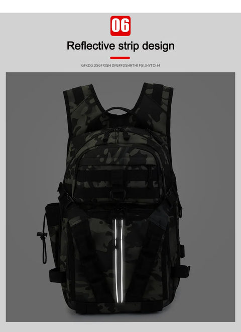 Men Fishing Lure Rod Box Bag Camping Climbing Backpack Hunting Multi-function Military Tactical Men Bags Fishing Shoulder Bag
