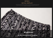 Women's Clothing Pants 2025 New Women's Pants Bohemian Micro-flared Pants Leggings Fashion Printing Ethnic Tribal Style