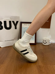 Women's Shoes Autumn New Fashion Casual Shoes College Style Wide Toe Soft Comfortable Flat Shoes Outdoor Casual Sports Shoes2024
