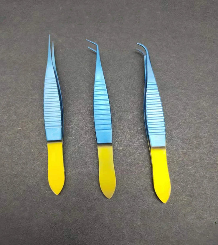 Beauty Hair Transplant Tweezers Stainless Steel Titanium Alloy Hair Transplant Tweezers Combination Set Beauty Hair Transplant T