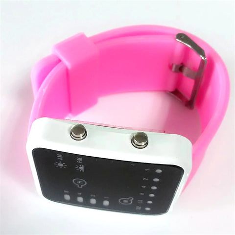 Binary Led Watches Men Watches Fashion Dot Led Digital Electronic Watches Fashion Sports Silicone Watches Couple Watches