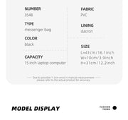 Fashion Casual Men Roll Top Shoulder Messenger Bag Large Size Outdoor Cycling Crossbody Side Bags Male Urban Trend Daypack