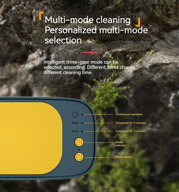 Electric Ultrasonic Glasses Cleaner, 3-Speed Vibrating Machine for Jewelry, Watches, and Contact Lenses