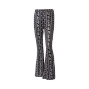 Women's Clothing Pants 2025 New Women's Pants Bohemian Micro-flared Pants Leggings Fashion Printing Ethnic Tribal Style