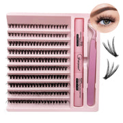 DIY Lashes Extension Kit Eyelashes 200 PCS Clusters Lash Bond and Seal Makeup Tools for Gluing  Lashes Gluing Glue  Accessories