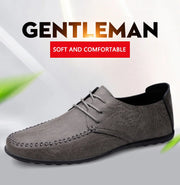 Leather Men Shoes Fashion Formal Men Shoes Moccasins Italian Breathable Male Driving Shoes Black Plus Size 38-47