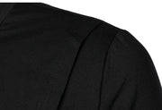 Men Clothing T Shirt High Street Streamer Functional Tactics Personalized Zipper Crewneck T-shirts Black Hip Hop Punk Camisetas