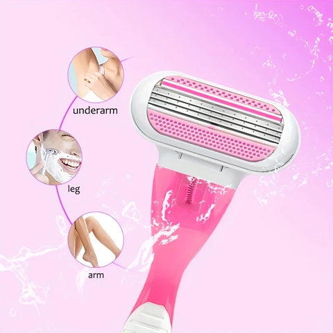Women Safety Razor Blades Face/ Leg/ Armpit/ Bikini Beauty Hair Removal Shaving Compatible Venus Shaver