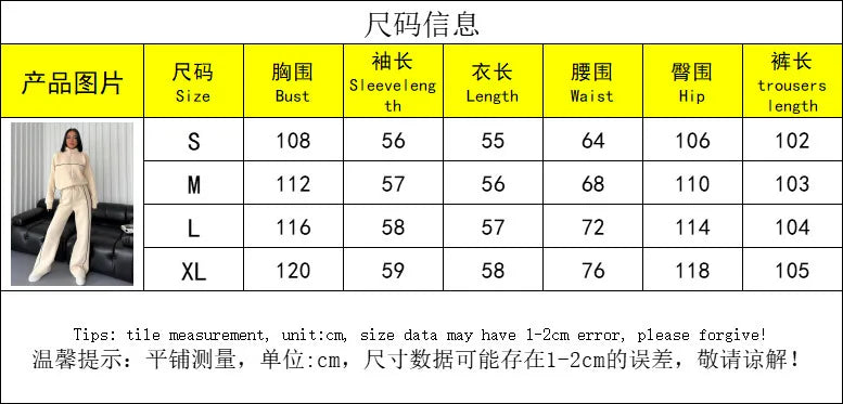 womens clothing 2 pieces set Casual Sports Suits Long Sleeved Half High Collar Cardigan Sweater Trouser Tracksuit Women Clothing