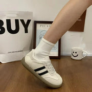 Women's Shoes Autumn New Fashion Casual Shoes College Style Wide Toe Soft Comfortable Flat Shoes Outdoor Casual Sports Shoes2024