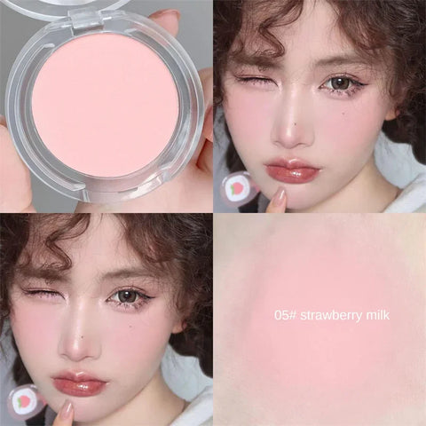 Monochrome blush Matte Natural Cheek Color Brightening Face Waterproof Facial Contouring Makeup Blush Powder Soft Makeup