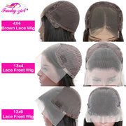 200%Density Human Hair Wig Highlight Loose Deep Wigs 13x6 Lace Front 100% Brazilian Remy Hair Preplucked Hairline With Baby Hair