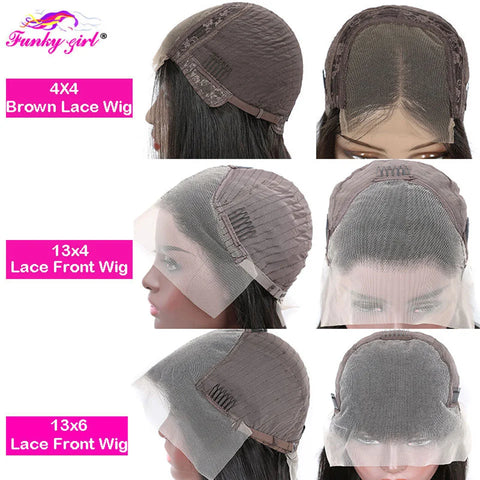 200%Density Human Hair Wig Highlight Loose Deep Wigs 13x6 Lace Front 100% Brazilian Remy Hair Preplucked Hairline With Baby Hair