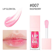 W1 Piece 8.3ml Moisturizing and Volumizing Lip Gloss Oil, Hydrating Lip Glow Oil, Lip Care Beauty Product, Tinted Lip Oil