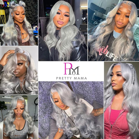 13x6 Cyan Blue Lace Front Wig Body Wave Light Green Lace Front Wig Human Hair Pre Plucked Blonde 613 Lace Frontal Wigs For Women